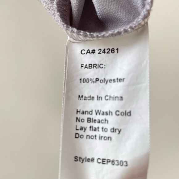 C'est Moi Woven Front Tie Pants Cuffed Jogger Grey Size Medium - Picture 3 of 8
